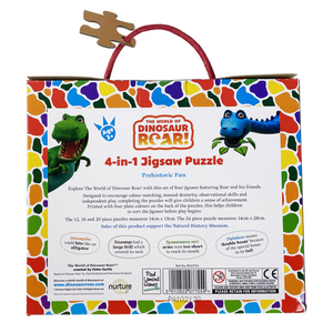 4-in-1 Dinosaur Roar Puzzle Set - Exciting Adventures in Every Piece