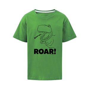 Dinosaur Roar Lineart Kids T-Shirt