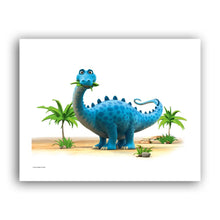 Load image into Gallery viewer, Dinosaur Munch The Diplodocus Art Print
