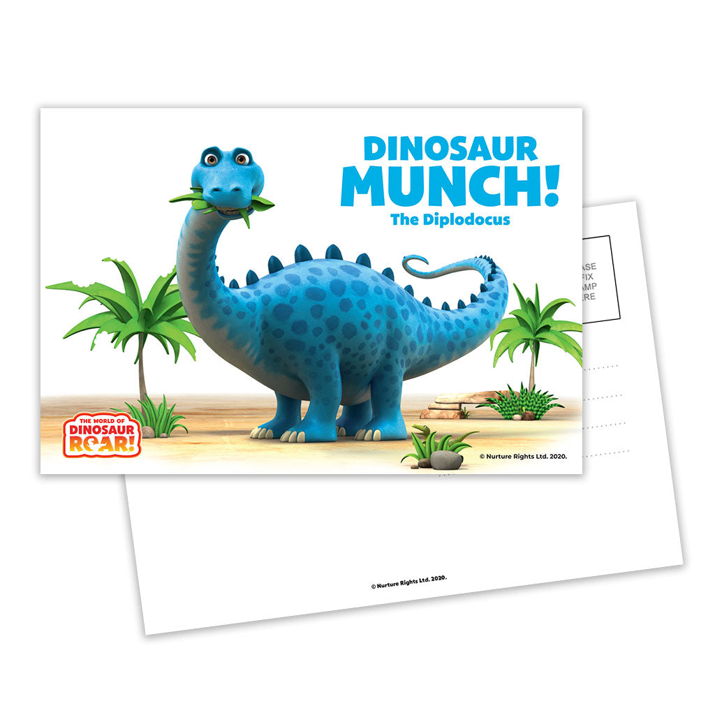 Dinosaur Munch The Diplodocus Postcard