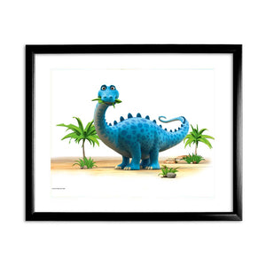 Dinosaur Munch The Diplodocus Art Print