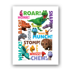 Dinosaur Roar Names Art Print