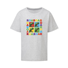 Load image into Gallery viewer, Dinosaur Roar Squares Kids T-Shirt
