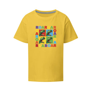 Dinosaur Roar Squares Kids T-Shirt
