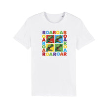 Load image into Gallery viewer, Dinosaur Roar Squares Kids T-Shirt
