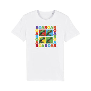 Dinosaur Roar Squares Kids T-Shirt