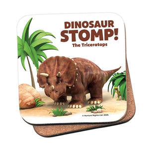 Dinosaur Stomp The Triceratops Cork Coaster