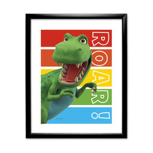 Load image into Gallery viewer, Dinosaur Roar Stripes Art Print

